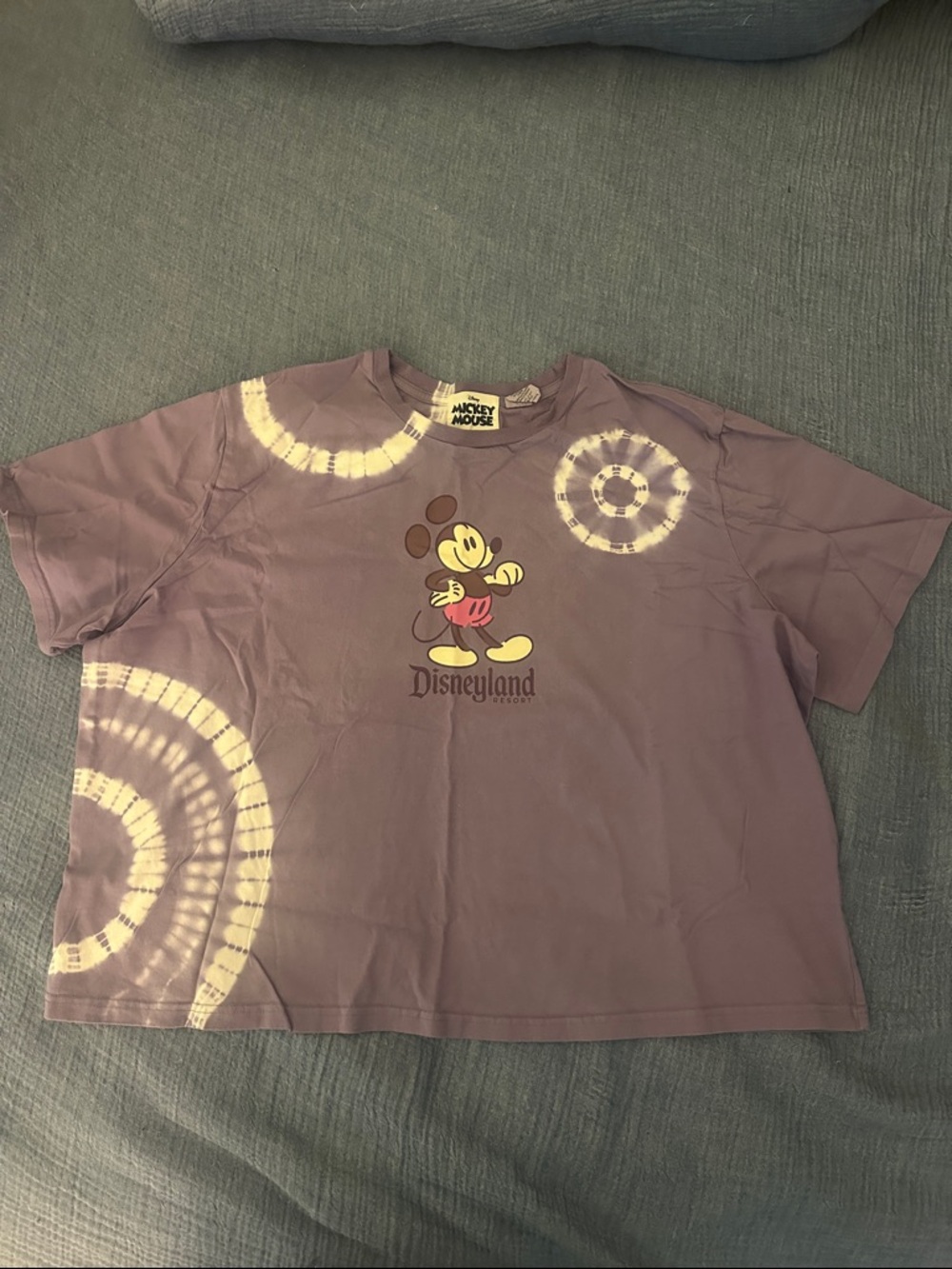Disneyland Mickey Mouse Purple Tie-Dye  T-Shirt